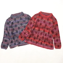 【Mix dot Jacquard knit】